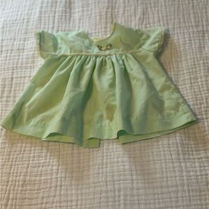 Vintage 1970s Baby Dress – Soft Green